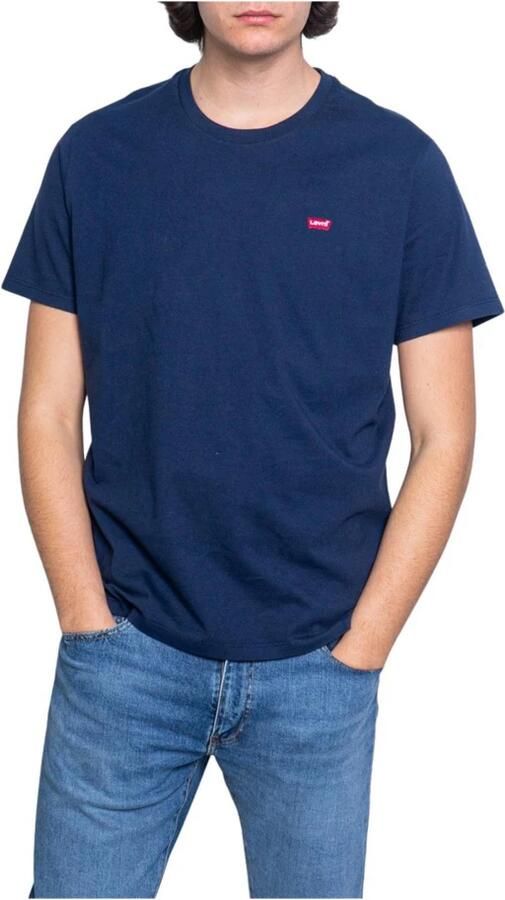 Levi's Heren Korte Mouw Blauw Katoenen T-shirt Blue Heren - Foto 13