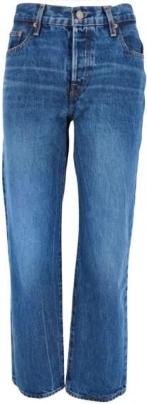 Levi's Blauwe Jeans met Versleten Effect Blue Dames - Foto 5