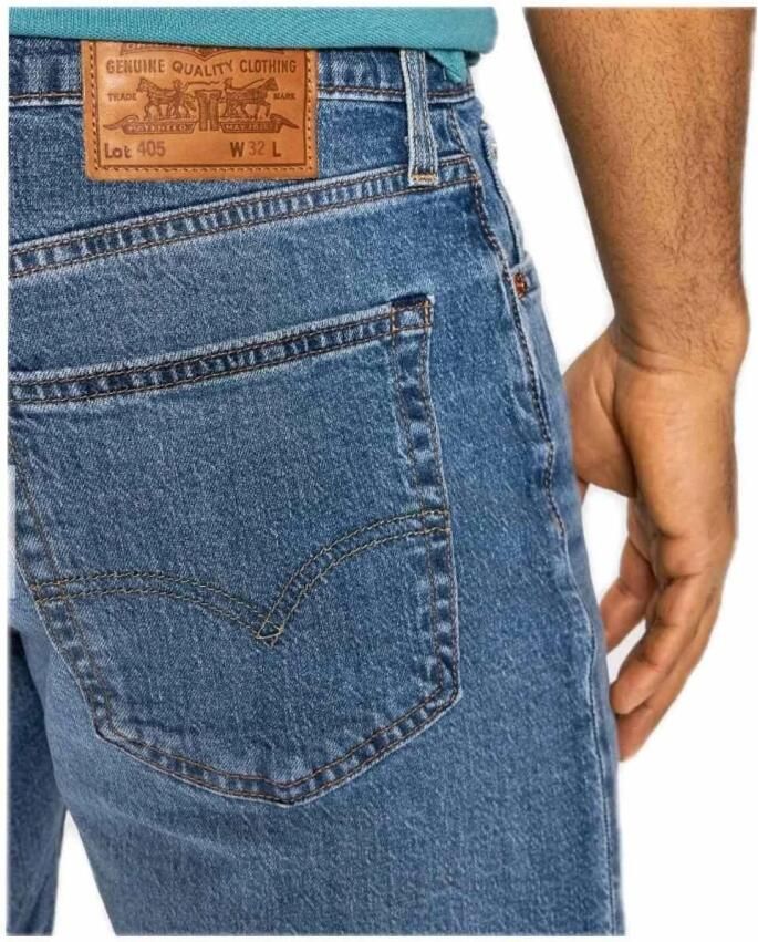 Levi's 405 Standard Short Punch Line Real Calli 39864-0053 Blauw Heren - Foto 3