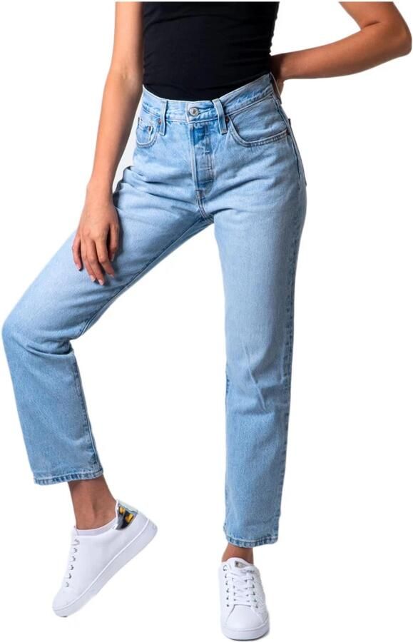 Levi's Blauwe Katoenen 5-Pocket Jeans voor Vrouwen Blue Dames - Foto 11