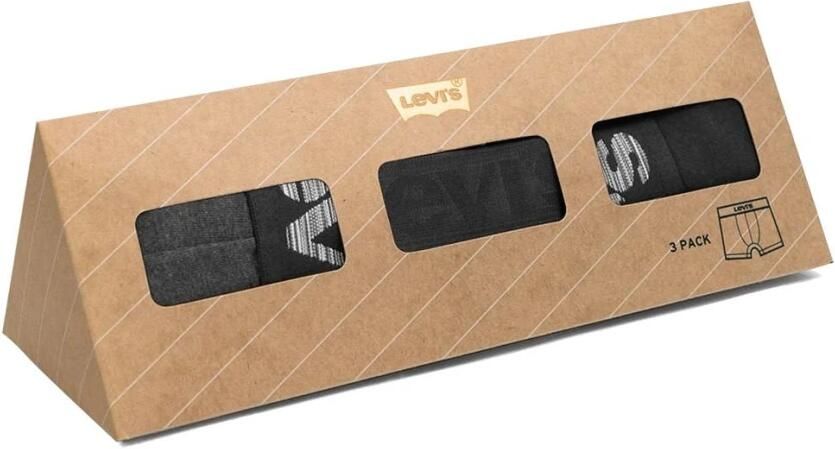 Levi's Boxershort met elastische band met label in een set van 3 stuks