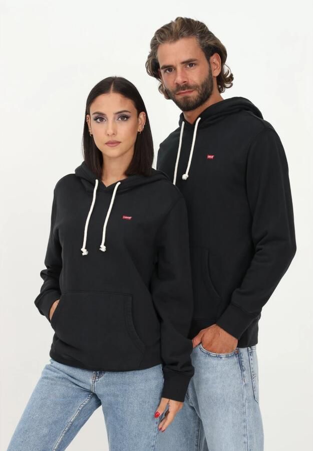 Levi's Hoodie Sweatshirt Klassiek Zacht Comfortabel Casual Black Heren - Foto 7
