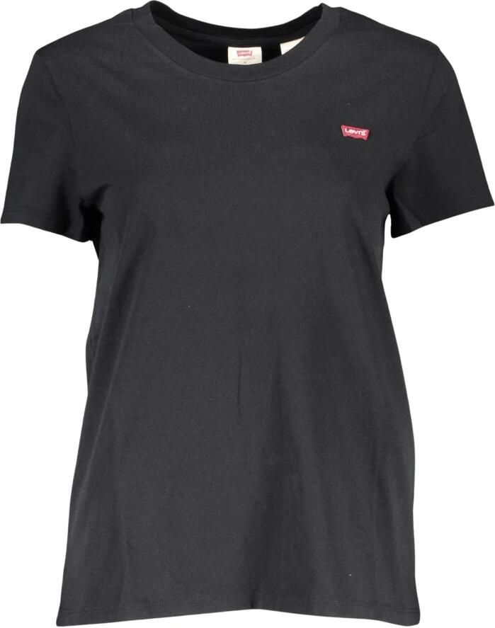 Levi's Chique zwart logo-T-shirt voor alledaagse elegantie Black Dames
