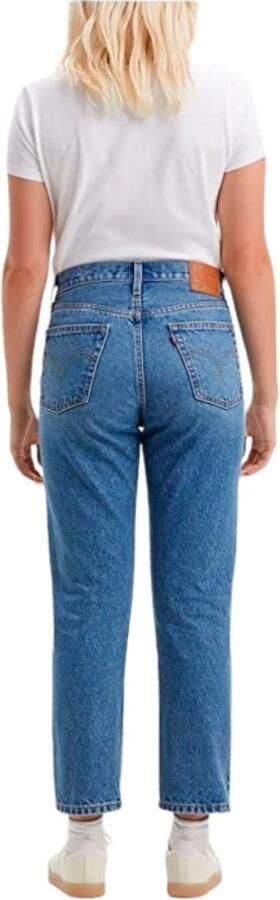 Levi's Blauwe effen dames jeans met ritssluiting en knoopsluiting Blue Dames - Foto 15
