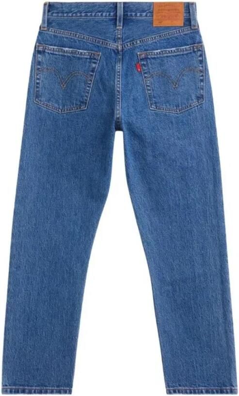 Levi's Regular fit jeans met riemlussen model '501 CROP JAZZ POP' - Foto 5