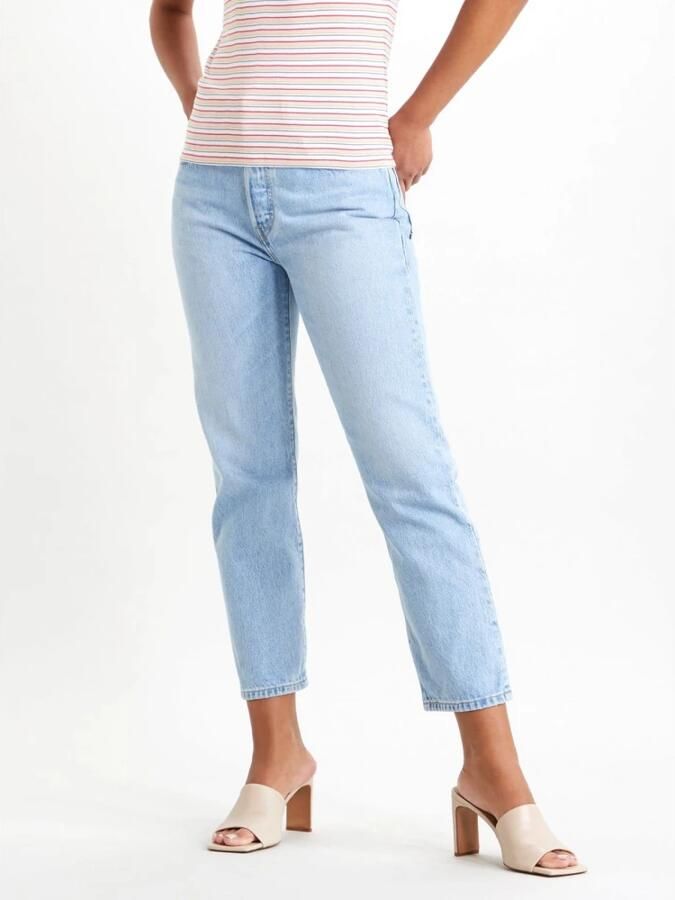 Levi's Blauwe Katoenen 5-Pocket Jeans voor Vrouwen Blue Dames - Foto 3