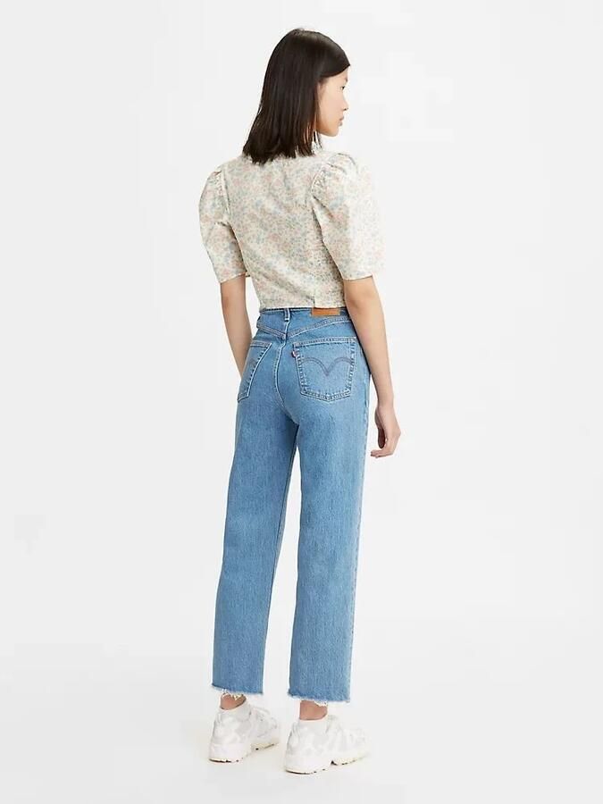 Levi's ribcage high waist straight fit jeans jazz wave - Foto 3