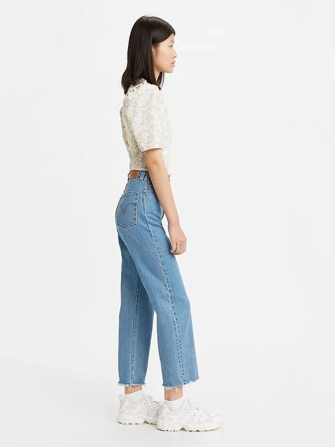 Levi's ribcage high waist straight fit jeans jazz wave - Foto 4