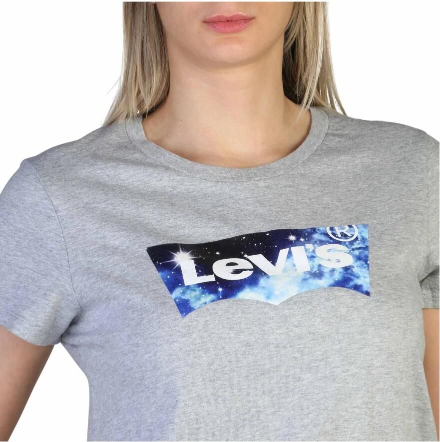 Levi's Dames T-shirt met ronde hals Gray Dames