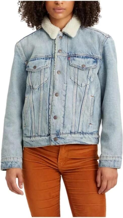 Levi's Ex-BF Sherpa Trucker Strangerways 36137-0026 Blauw Dames - Foto 4