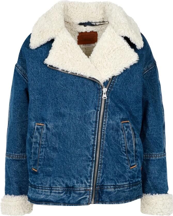 Levi's Sherpa Flight Jacket Blue Dames - Foto 4