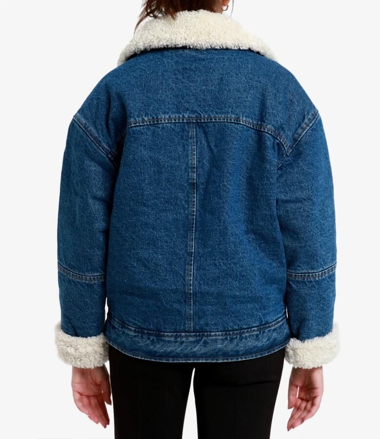 Levi's Sherpa Flight Jacket Blue Dames - Foto 3
