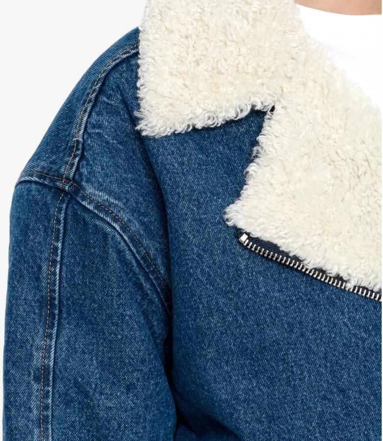 Levi's Sherpa Flight Jacket Blue Dames