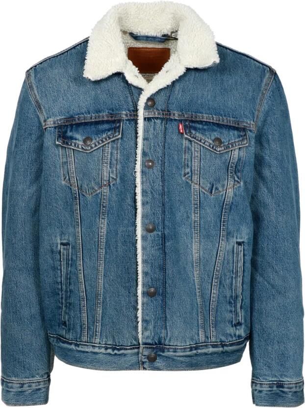 Levi's Blauwe Katoenen Blazer met Lange Mouwen en Automatische Knopen Blue Heren - Foto 6