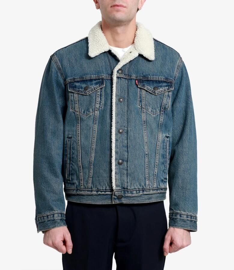 Levi's Blauwe Katoenen Blazer met Lange Mouwen en Automatische Knopen Blue Heren - Foto 2
