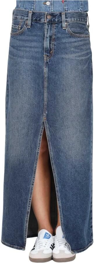 Levi's Enkellange Kolom Rok Golf voor Vrouwen Blue Dames - Foto 2