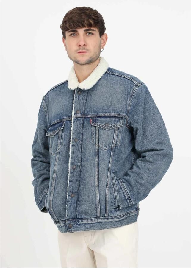 Levi's Blauwe Katoenen Blazer met Lange Mouwen en Automatische Knopen Blue Heren - Foto 6