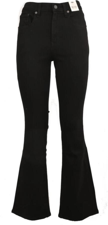 Levi's Zwarte Jeans Rechte Snit met Knoopsluiting Black Dames - Foto 6