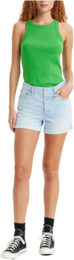 Levi's Lichtblauwe Denim Shorts met Ritssluiting en Knoopsluiting Blue Dames - Foto 6