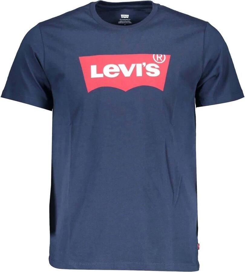 Levi's Blauwe Logo Tee Klassieke Crew Neck Blue Heren - Foto 3