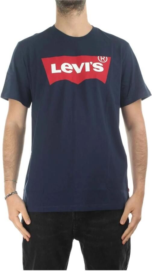 Levi's Blauwe Logo Tee Klassieke Crew Neck Blue Heren - Foto 10