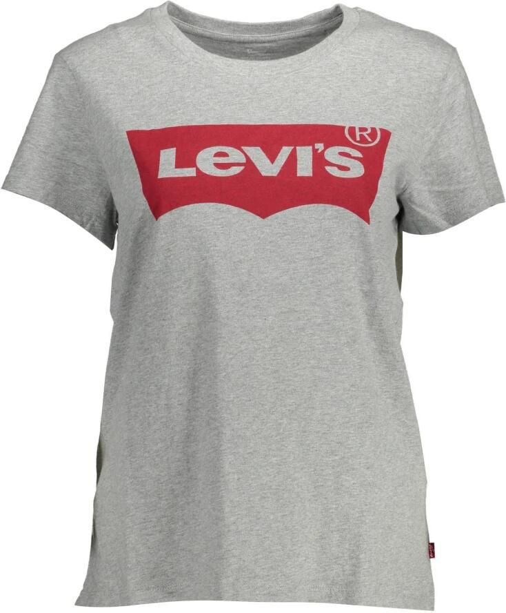 Levi's Grijs Logo Print T-Shirt Casual Elegance Gray Dames - Foto 5