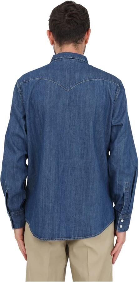 Levi's Heren Denim Overhemd met Klassieke Kraag en Lange Mouwen Blauw Heren - Foto 8