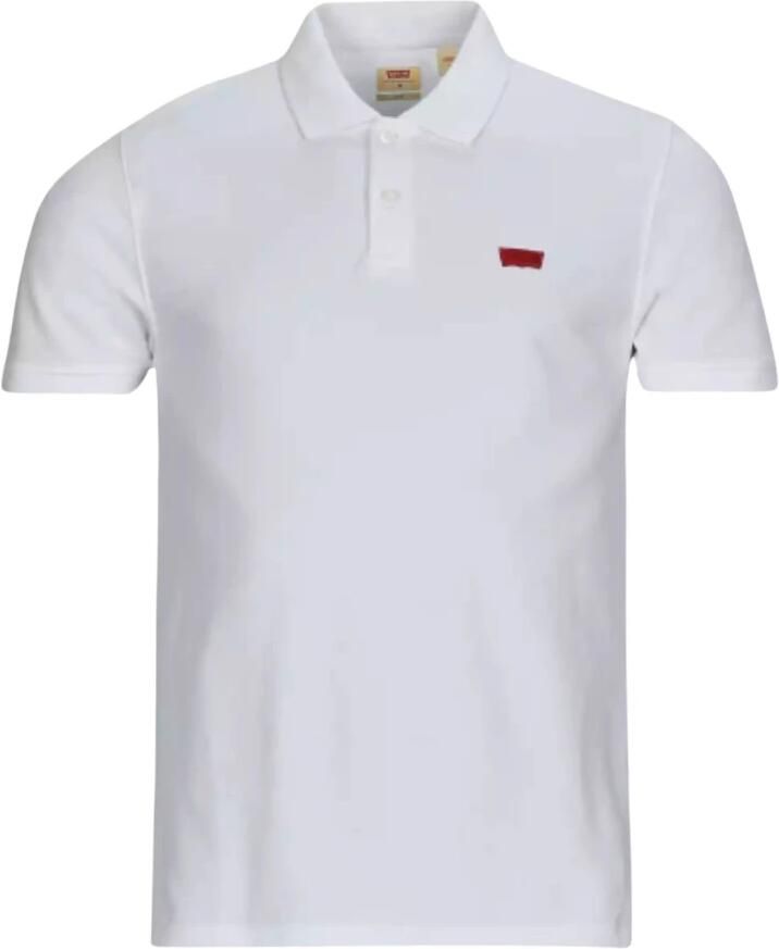 Levi's Elegant Slim Short-Sleeved Polo Shirt White Heren - Foto 3