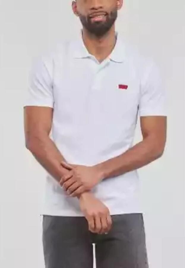 Levi's Elegant Slim Short-Sleeved Polo Shirt White Heren - Foto 10