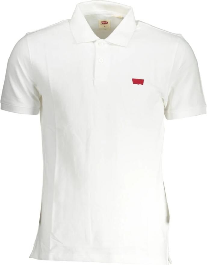 Levi's Elegant Slim Short-Sleeved Polo Shirt White Heren - Foto 4
