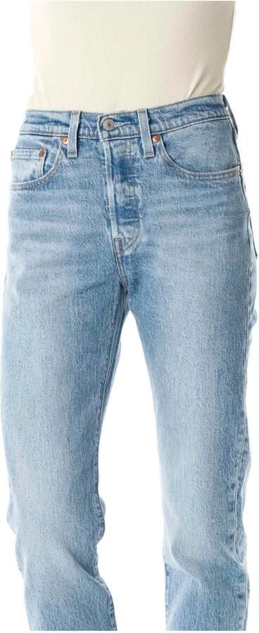 Levi's 300 Jeans met labelpatch van leer model '501 JEANS FOR WOMEN' Model '501 JEANS' - Foto 9