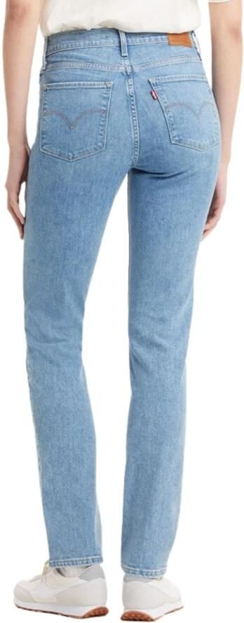 Levi's 724 high waist straight fit jeans light indigo worn in - Foto 6