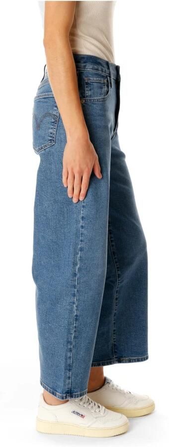 Levi's 300 High rise wide leg jeans met verkort model - Foto 5