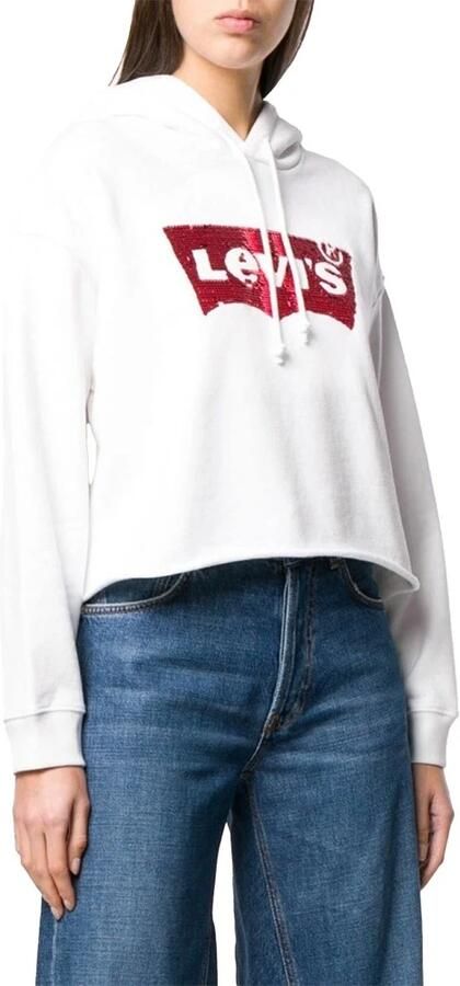 Levi's Stijlvol wit katoenen sweatshirt met capuchon White Dames - Foto 6