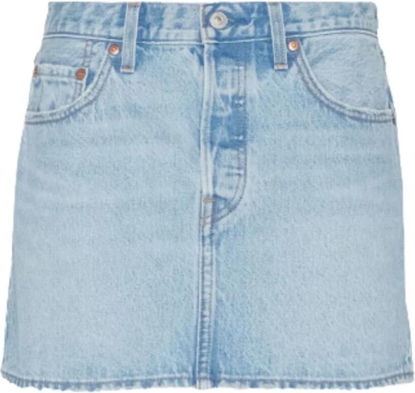 Levi's Jeans rok ICON SKIRT met used-effecten en rafelige randen - Foto 2