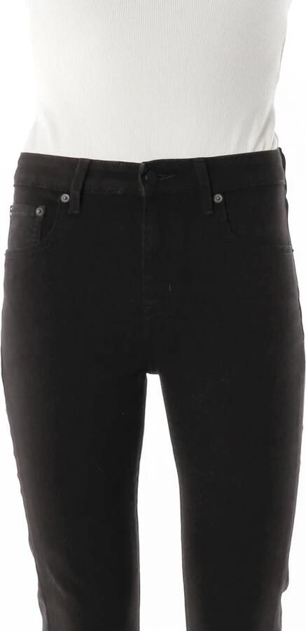 Levi's Zwarte Jeans Rechte Snit met Knoopsluiting Black Dames - Foto 4