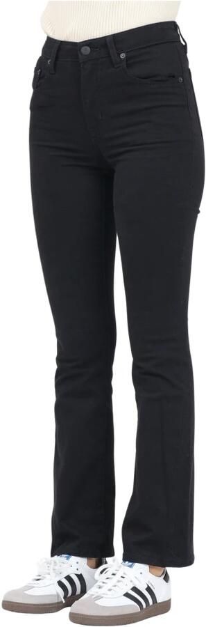 Levi's Zwarte Jeans Rechte Snit met Knoopsluiting Black Dames - Foto 11