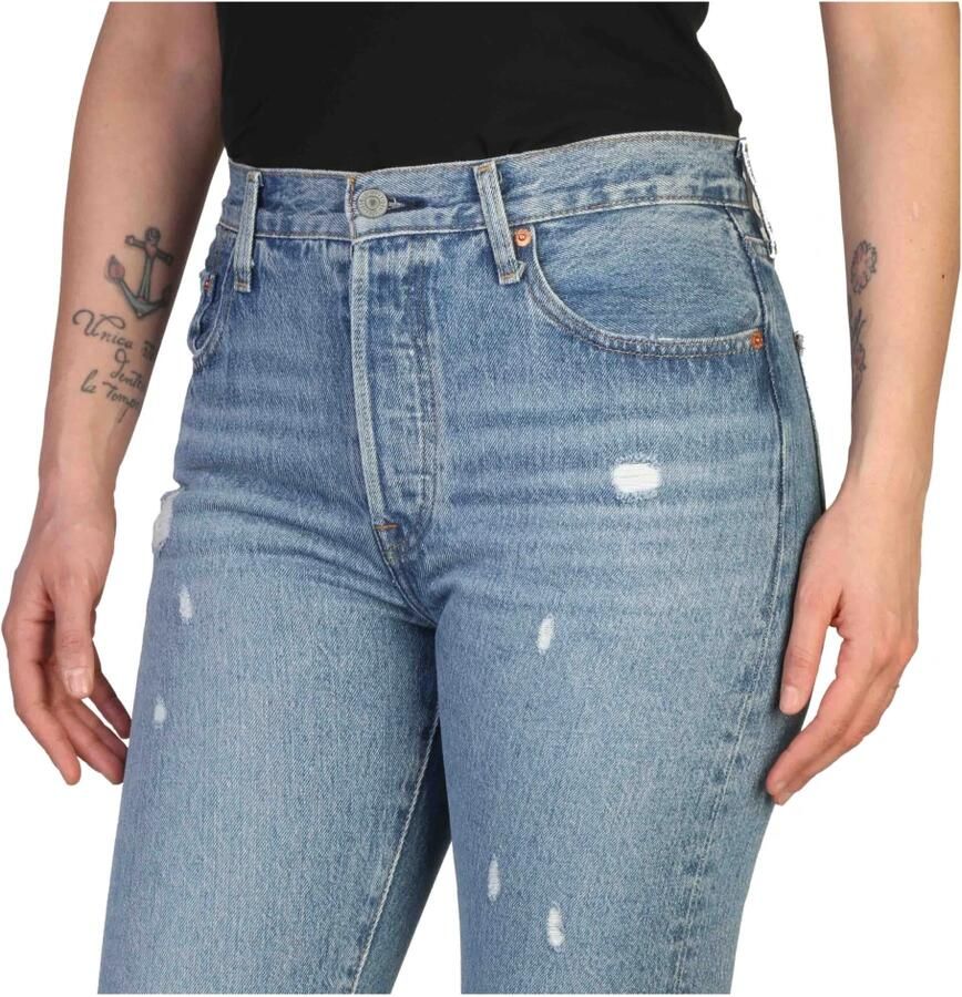 Levi's Collectie 'Verantwoord Gemaakt' '501 Original' jeans Blauw Dames