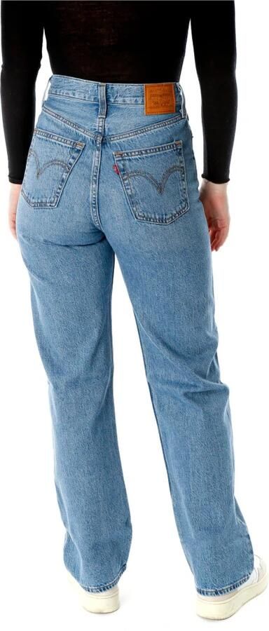 Levi's Ribcage cropped high waist straight fit jeans light indigo - Foto 4