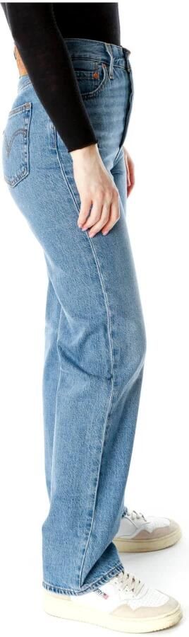 Levi's Ribcage cropped high waist straight fit jeans light indigo - Foto 13