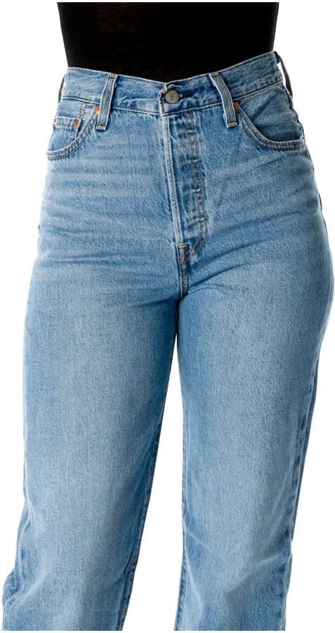 Levi's Ribcage cropped high waist straight fit jeans light indigo - Foto 2