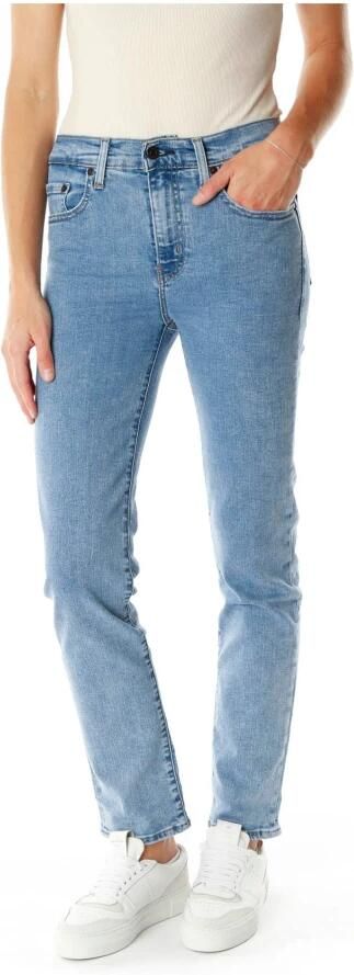 Levi's 724 high waist straight leg jeans dark blue denim - Foto 13