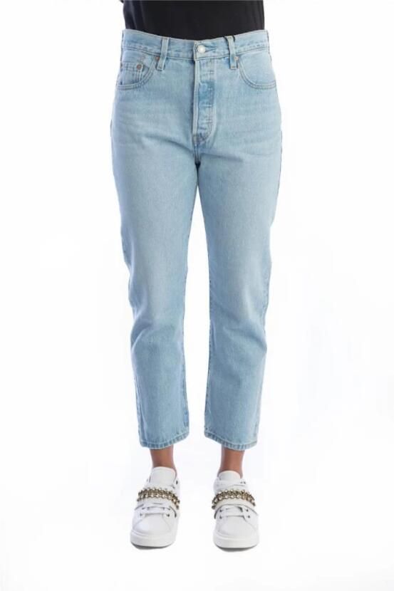 Levi's Blauwe Katoenen 5-Pocket Jeans voor Vrouwen Blue Dames - Foto 12