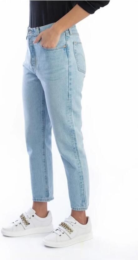 Levi's Blauwe Katoenen 5-Pocket Jeans voor Vrouwen Blue Dames - Foto 13