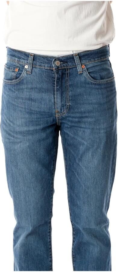 Levi's Slim Fit Blauwe Katoenen Jeans met Gewassen Effect Blue Heren - Foto 4