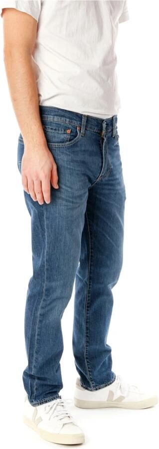 Levi's Slim Fit Blauwe Katoenen Jeans met Gewassen Effect Blue Heren - Foto 7