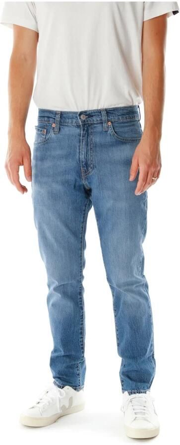 Levi's Blauwe effen jeans met ritssluiting en knoopsluiting Blue Heren - Foto 16