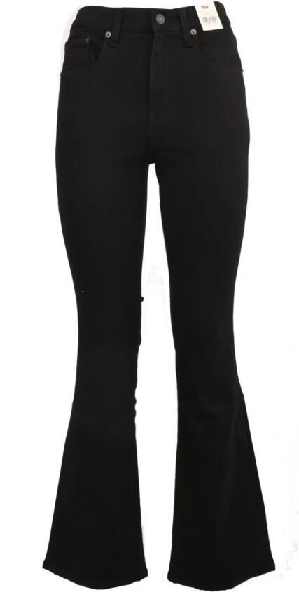 Levi's Zwarte Jeans Rechte Snit met Knoopsluiting Black Dames - Foto 3