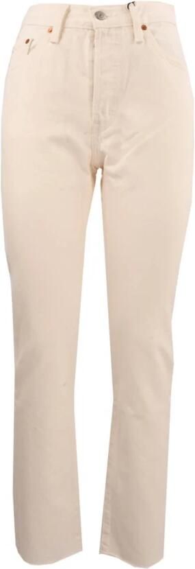 Levi's Hoge taille rechte pijp jeans White Dames - Foto 5