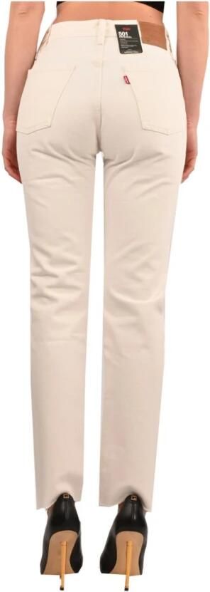 Levi's Hoge taille rechte pijp jeans White Dames - Foto 4